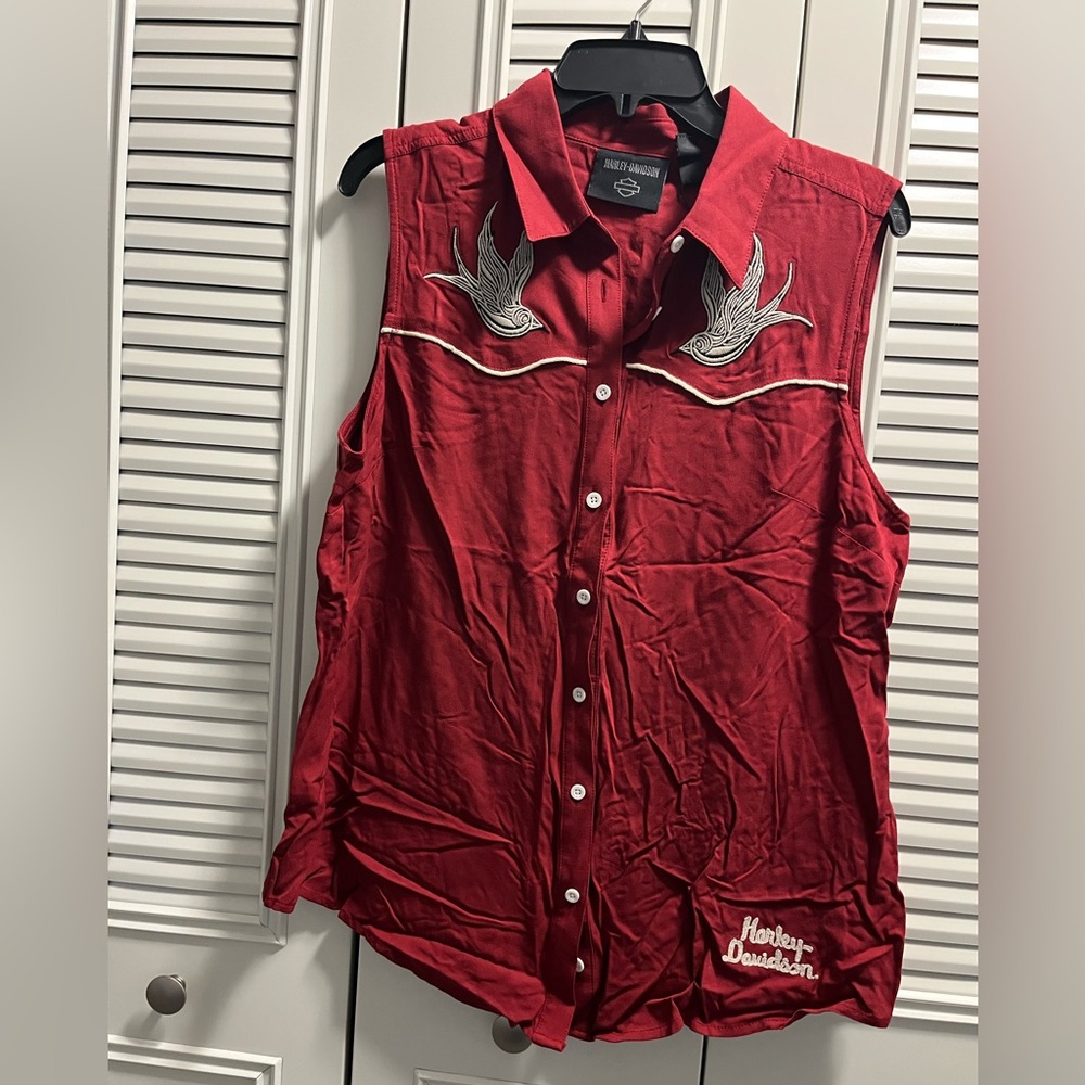 Harley Davidson Button Down Tank